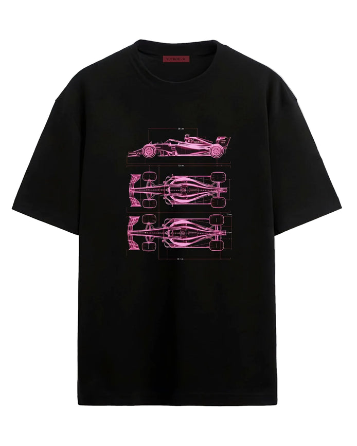 Technical Wireframe - Oversized T-shirt