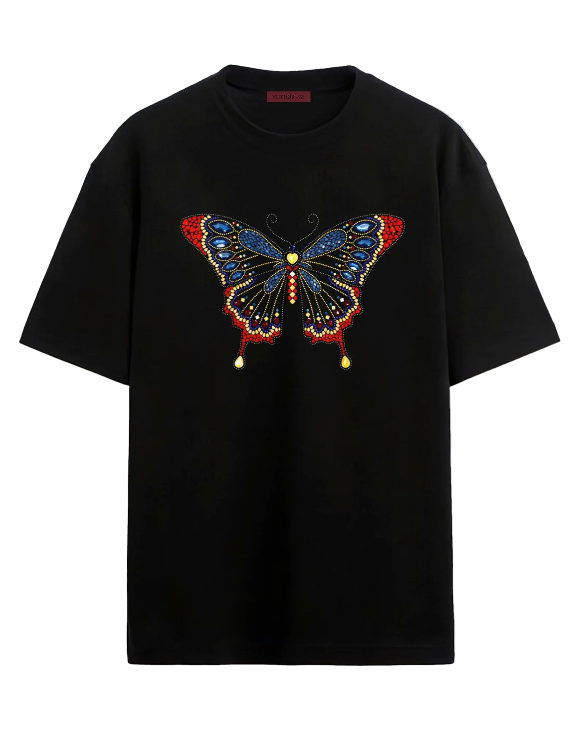 Embellished Butterfly  - Oversized T-shirt